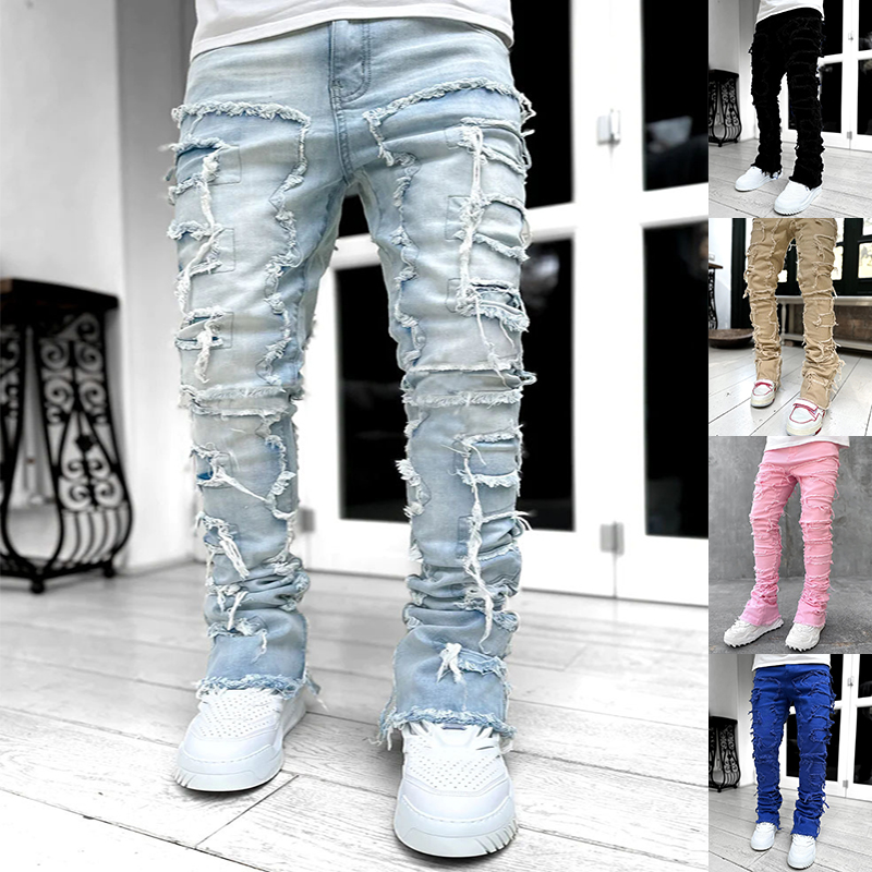 Elevate Your Wardrobe with Tailored Stacked Jeans for Men